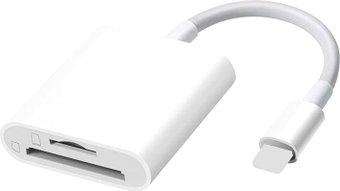 Карт-ридер USBTOP Lightning - TF/SD (белый) - 1/1