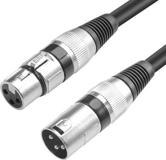 Кабель USBTOP XLR - XLR (10 м, черный) - 1/1