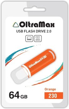 USB Flash OltraMax 230 64GB (оранжевый) [OM-64GB-230-Orange] - 1/1