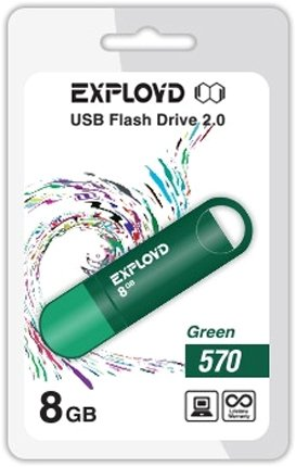 USB Flash Exployd 570 8GB (зеленый) - 1/1