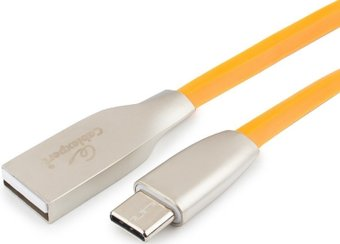 Кабель Cablexpert USB Type-A - USB Type-C CC-G-USBC01O-1M (1 м, оранжевый) - 1/1