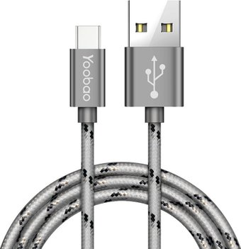 Кабель Yoobao YB-415C (серебристый) - 1/1