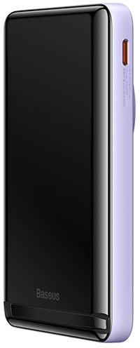 Внешний аккумулятор Baseus Magnetic Bracket Wireless Fast Charge 10000mAh PPCX080005 (сиреневый) - 1/1