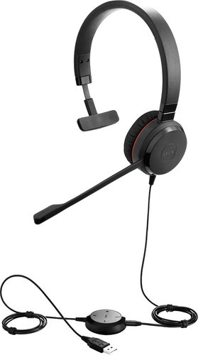 Офисная гарнитура Jabra Evolve 20 SE MS Mono USB-A - 1/1