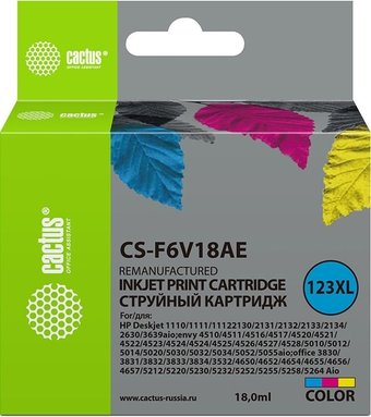 Картридж CACTUS CS-F6V18AE (аналог F6V18AE) - 1/1