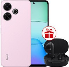 Смартфон Xiaomi Redmi 13 8GB/256GB с NFC международная версия (жемчужно-розовый) и наушники Xiaomi Redmi Buds 4 Lite (черный) по акции - 1/1