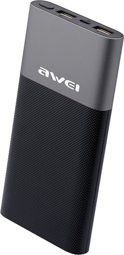 Внешний аккумулятор Awei P53K 10000mAh (черный/серый) - 1/1