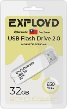 USB Flash Exployd 650 32GB (белый) - 1/1
