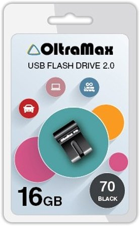 USB Flash OltraMax 70 16GB (черный) - 1/1