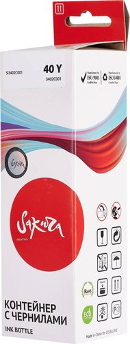 Чернила Sakura Printing SI3402C001 (аналог Canon 40 Y) - 1/1