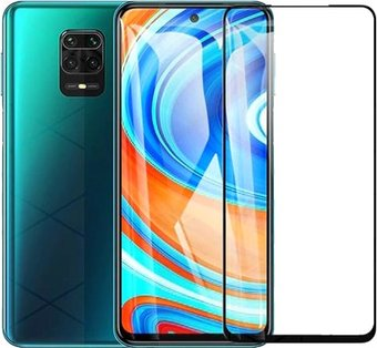 Защитное стекло KST Full glue для Xiaomi Redmi Note 9S/9 Pro (черное) - 1/1