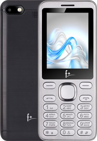 Кнопочный телефон F+ S240 (серебристый) - 1/1