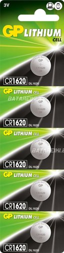 Батарейка GP Lithium CR1620 5 шт. - 1/1