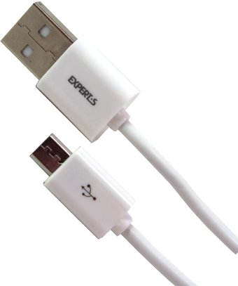 Кабель EXPERTS micro USB 1m (белый) - 1/1