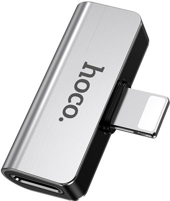 Адаптер Hoco LS24 Lightning (серебристый) - 1/1