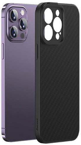 Чехол для телефона Baseus Synthetic Fiber Series для iPhone 14 Plus (черный) - 1/1