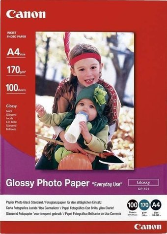 Фотобумага Canon Glossy Photo Paper PP-501 А4 170г/м2 100 л 0775B001 - 1/1