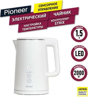 Электрический чайник Pioneer KE577M (белый) - 1/1