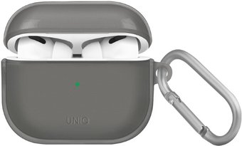 Чехол Uniq Glase для AirPods 3 AIRPODS(2021)-GLSSMK (серый) - 1/1