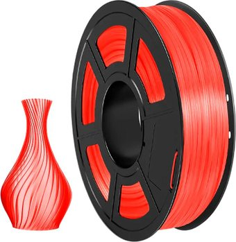 Пластик NV Print NV-3D-TPU-TRANS-RED (1.75мм, 500г, прозрачный/красный) - 1/1