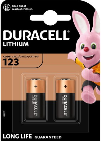 Батарейка DURACELL Lithium CR123 BL2 2шт - 1/1