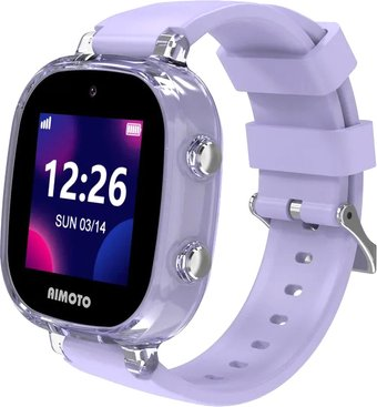 Умные часы с наушниками Aimoto Crystal 4G (сиреневый) - 1/1