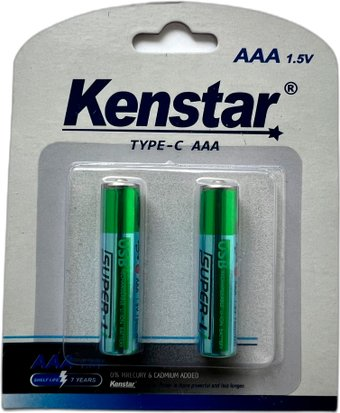 Аккумулятор Kenstar Li-ion 600mAh с разъемом зарядки Type-C BL-2/KS-Li/AAA-600-BL2 - 1/1