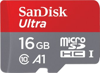 Карта памяти SanDisk Ultra microSDHC SDSQUAR-016G-GN6MN 16GB - 1/1