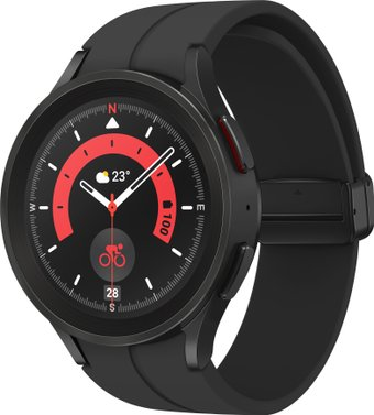 Умные часы Samsung Galaxy Watch 5 Pro 45 мм LTE (черный титан) - 1/1