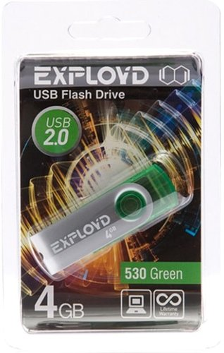 USB Flash Exployd 530 4GB (зеленый) - 1/1