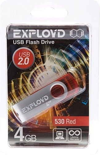 USB Flash Exployd 530 4GB (красный) - 1/1