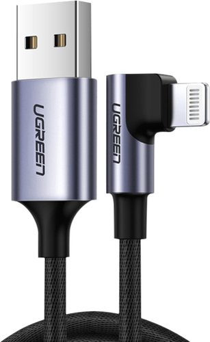 Кабель Ugreen US299 USB Type-A - Lightning (1 м, черный) - 1/1