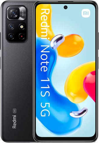 Смартфон Xiaomi Redmi Note 11S 5G 4GB/128GB международная версия (черный) - 1/1