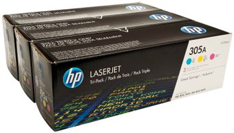 Картридж HP 305A 3-pack (CF370AM) - 1/1