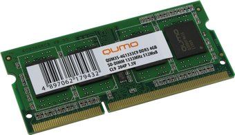 Оперативная память QUMO 8GB DDR3 SODIMM PC3-12800 QUM3S-8G1600C11R - 1/1