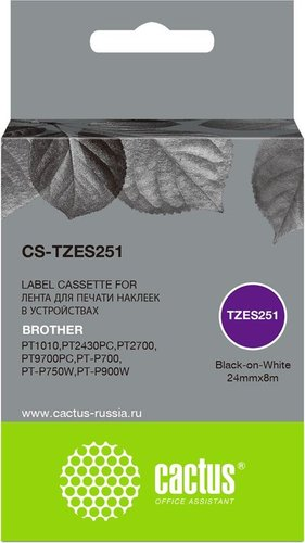Картридж CACTUS CS-TZES251 (аналог Brother TZES251) - 1/1