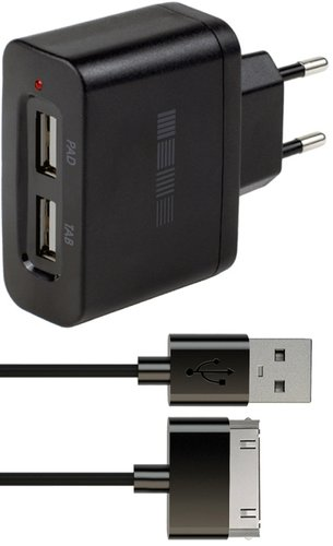 Сетевое зарядное InterStep IS-TC-IPADUSB2K-000B201 - 1/1