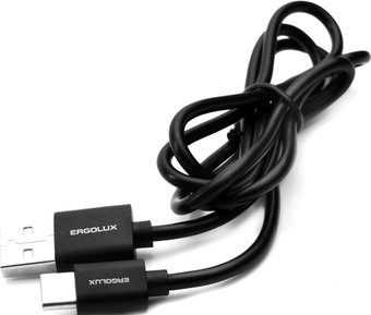 Кабель Ergolux ELX-CDC02P-C02 ПРОМО USB Type-A - USB Type-C (1 м, черный) - 1/1