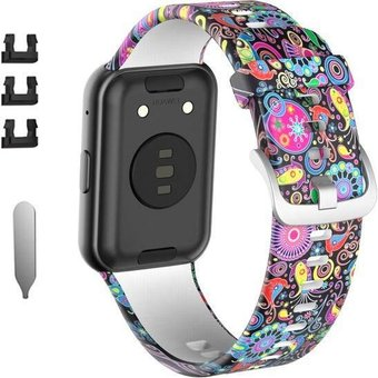 Ремешок Rumi силиконовый для Huawei Watch FIT, Watch FIT Elegant (цирк) - 1/1