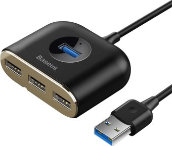 USB-хаб  Baseus Square round 4in1 USB Adapter CAHUB-AY01 - 1/1
