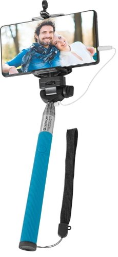 Палка для селфи Defender Selfie Master SM-02 (голубой) [29404] - 1/1