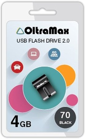 USB Flash OltraMax 70 4GB (черный) - 1/1