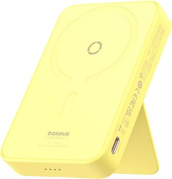 Внешний аккумулятор Baseus MagPro Magnetic Bracket Wireless Fast-Charging Power Bank 20W 5000mAh (желтый) - 1/1