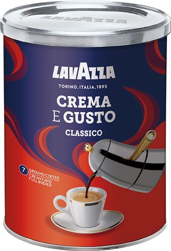 Кофе Lavazza Crema e Gusto молотый в банке 250 г - 1/1
