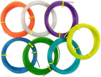 Набор пластика Поделкин Робокрафтика для RBC-PETG-01 (7 шт, № 01 полупрозрачный с блестками) - 1/1