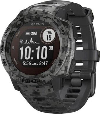 Умные часы Garmin Instinct Solar Camo Edition (графит) - 1/1
