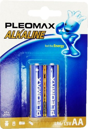 Батарейка Pleomax Alkaline AA 2 шт. - 1/1