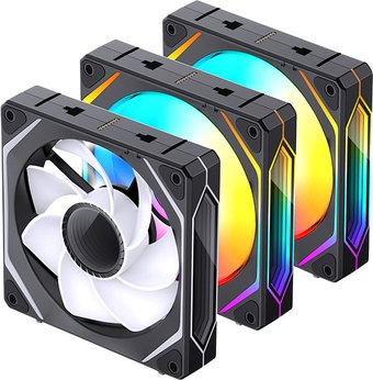 Комплект вентиляторов для корпуса Jonsbo ZL-120 Reversed (черный, 3 шт.) - 1/1