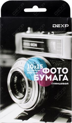 Фотобумага DEXP Deluxe Gloss 10x15 230 г/кв.м. 50 листов [0805547] - 1/1