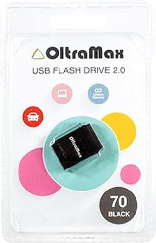 USB Flash OltraMax 70 8GB (черный) - 1/1